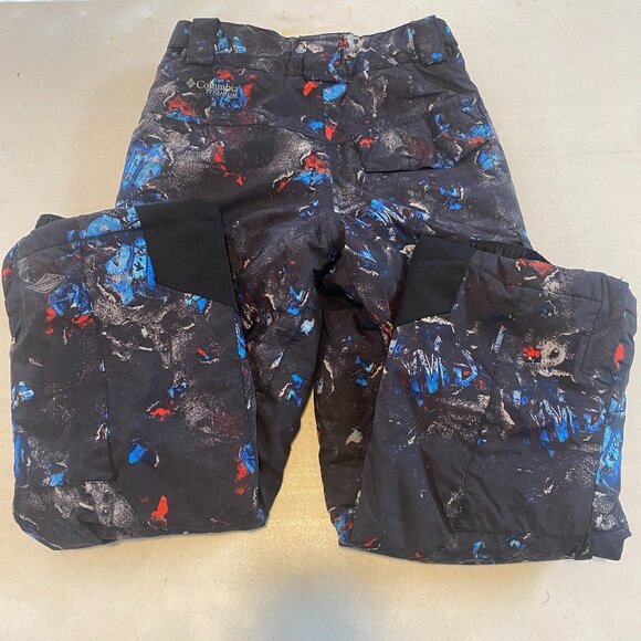 Columbia Gloves Off Titanium boy's size 10/12 splatter paint snow pants EUC - Picture 2 of 11